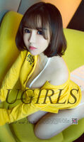 [Ugirls 爱尤物] No.1018_嫩模韩恩熙性感白衬衣配红色内裤无内vacuum dew Gogo Milk 诱惑Photo 40P
